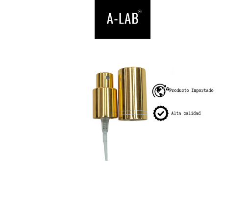 Aplicador en Spray para perfume con tapa relieve líneas | #18 |aluminio|