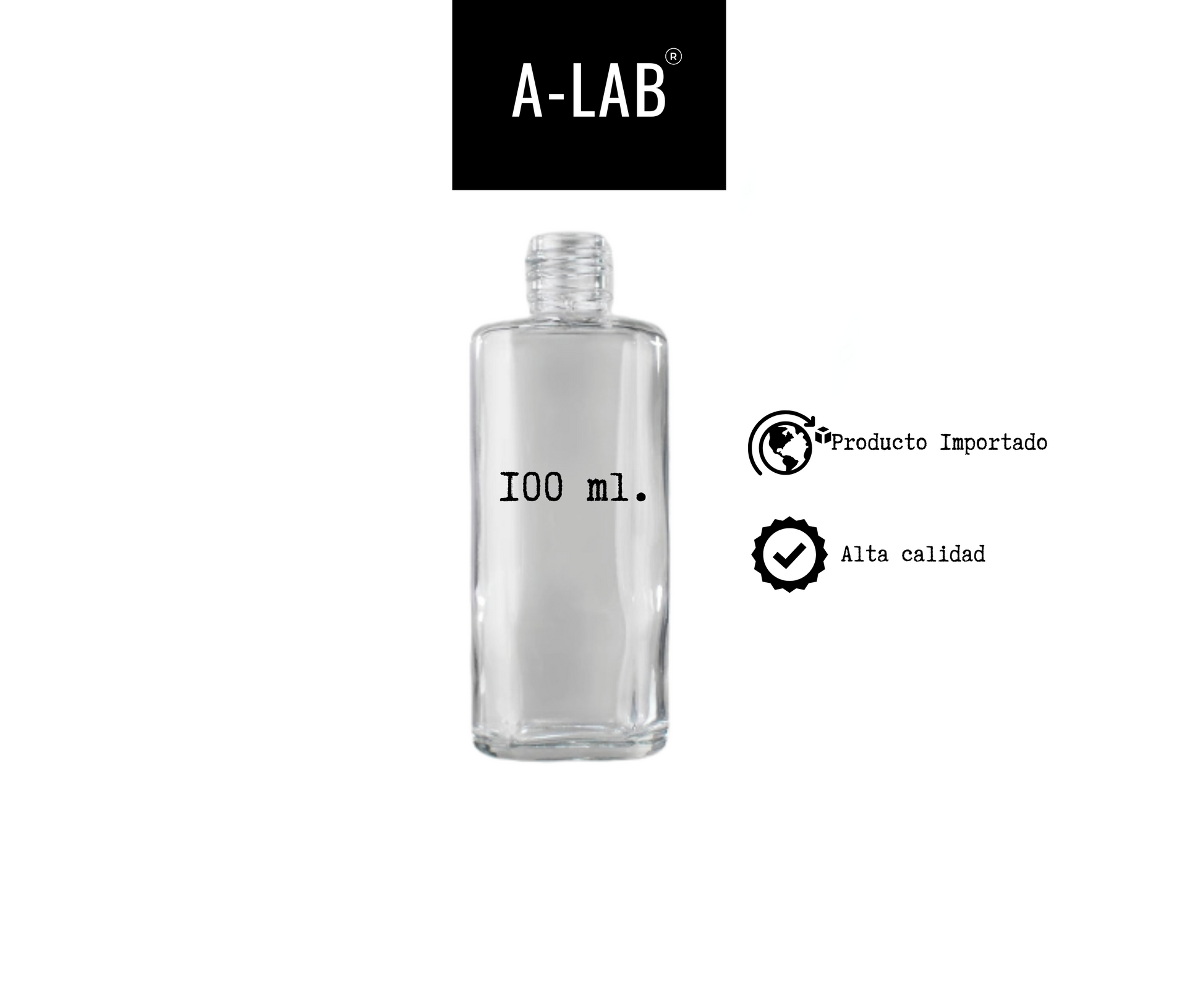 Frasco para perfume redondo 100 ml | R18 |cristal resistente 44 Piezas |