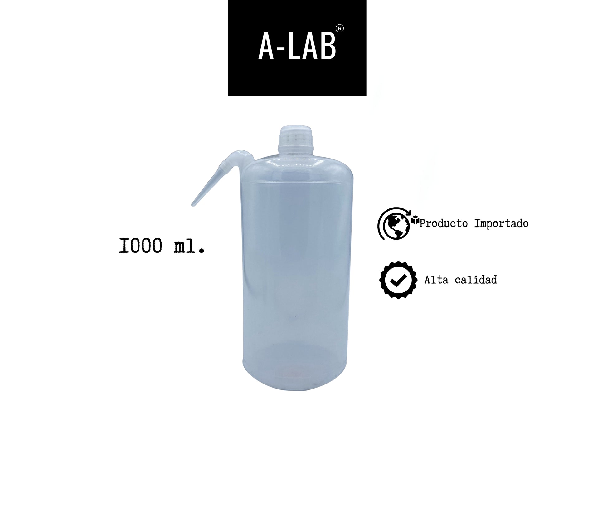 Piceta   | plástico | capacidad 1000 ml.|